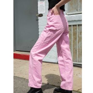 brandy melville ariana painter pants pink